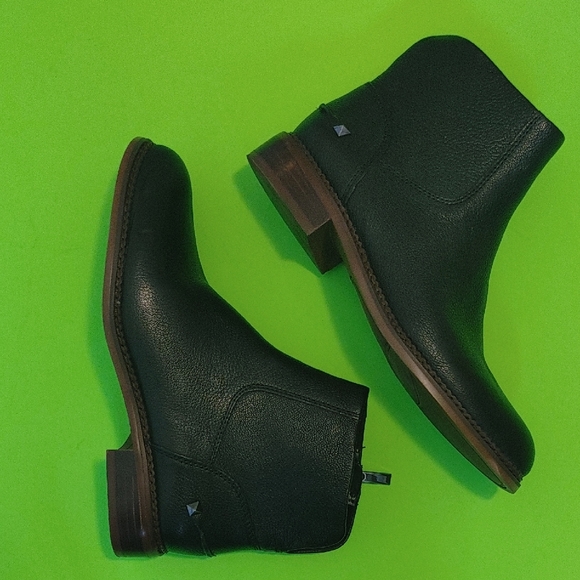 Franco Sarto HERO Leather Black and Brown Ankle Boots